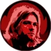 Стикер 19 Kurt Cobain Png