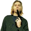 Стикер 2 Kurt Cobain Png