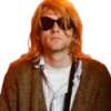 Стикер 44 Kurt Cobain Png
