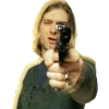 Стикер 29 Kurt Cobain Png
