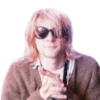 Стикер 49 Kurt Cobain Png