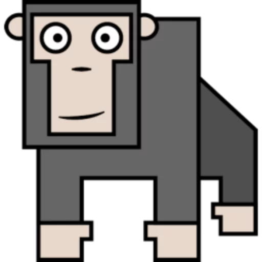 Стикер 29 Квадротные Square animals