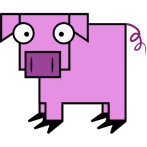 Стикер 11 Квадротные Square animals