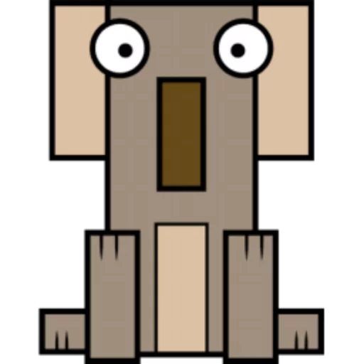 Стикер 15 Квадротные Square animals