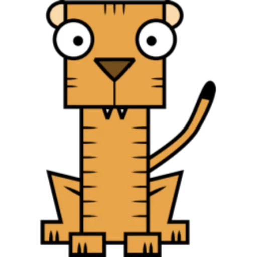 Стикер 17 Квадротные Square animals