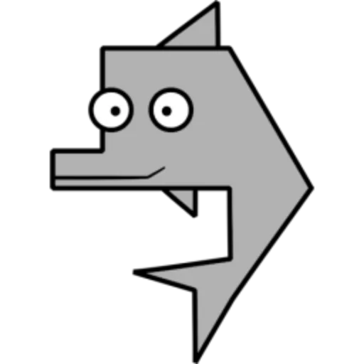 Стикер 18 Квадротные Square animals