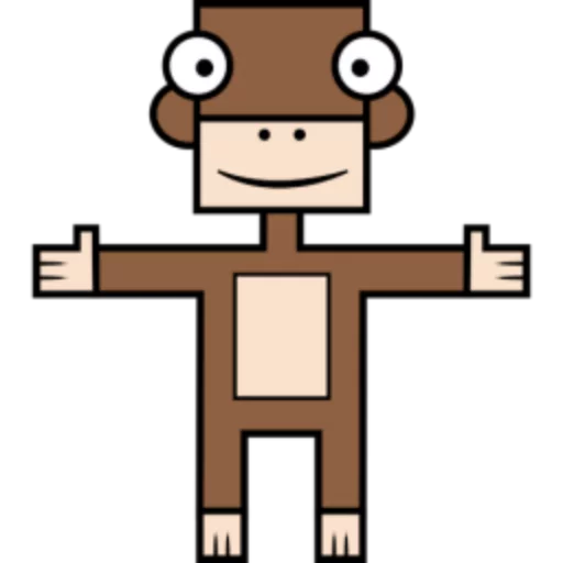 Стикер 22 Квадротные Square animals