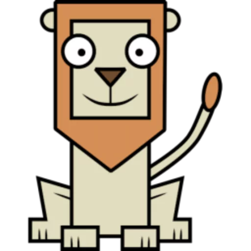Стикер 24 Квадротные Square animals
