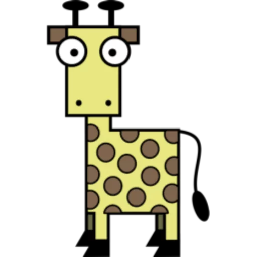 Стикер 45 Квадротные Square animals