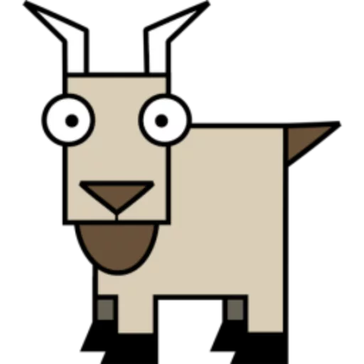 Стикер 34 Квадротные Square animals