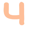 Стикер 25 Peach