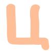 Стикер 24 Peach