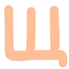 Стикер 27 Peach