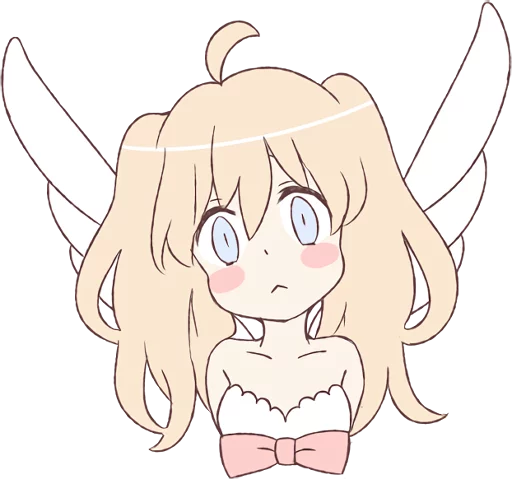 Стикерпак An angel of a girl для Telegram