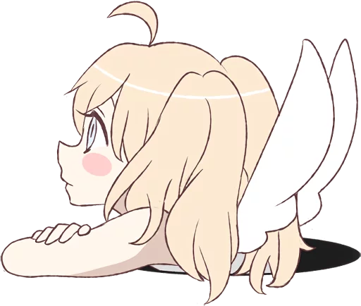 🙄 Стикер «An angel of a girl» для Telegram