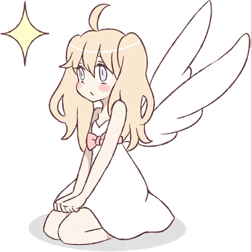 😳 Стикер «An angel of a girl» для Telegram