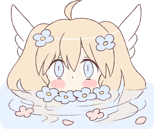 👀 Стикер «An angel of a girl» для Telegram