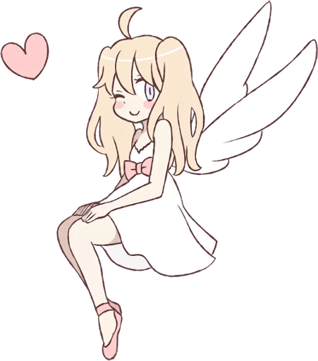 😉 Стикер «An angel of a girl» для Telegram