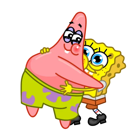 Стикер 18 😴 Patrick (Spongebob) - эмоджи с Патриком из Губки Боба
