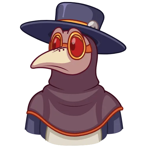 Стикер 7 Чумной доктор (Plague doc)
