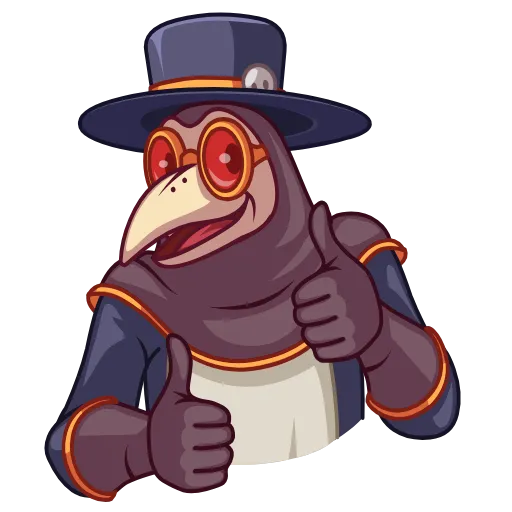 Стикер 3 Чумной доктор (Plague doc)