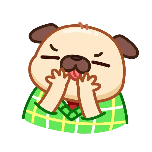 😶 Эмодзи «Мопсик» для Telegram