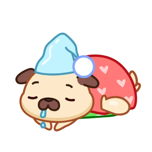 😴 Эмодзи «Мопсик» для Telegram
