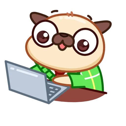 🤪 Эмодзи «Мопсик» для Telegram