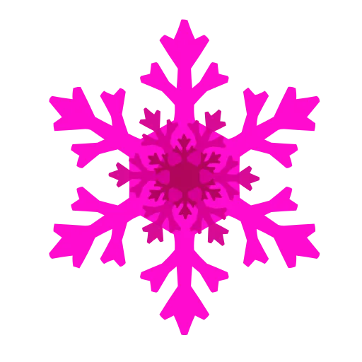 Стикер 5 Снежинки (snowflake animated)