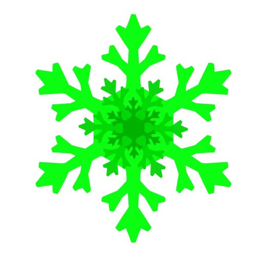 Стикер 2 Снежинки (snowflake animated)