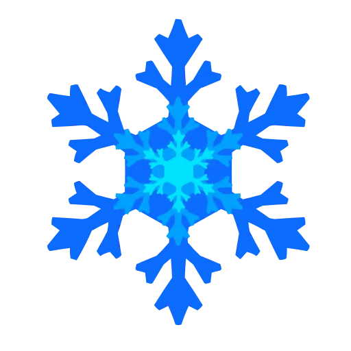 Стикер 8 Снежинки (snowflake animated)