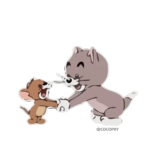 🤝 Эмодзи «Том и Джерри» для Telegram