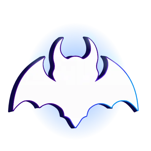 Стикер 3 🦇 Анимированный набор эмоджи с летучими мышами
