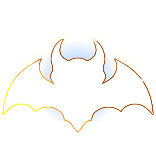 Стикер 38 🦇 Анимированный набор эмоджи с летучими мышами