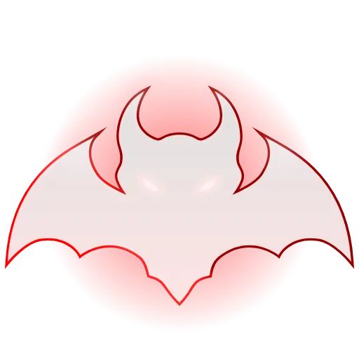 Стикер 29 🦇 Анимированный набор эмоджи с летучими мышами