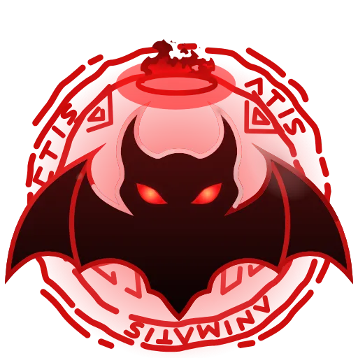 Стикер 30 🦇 Анимированный набор эмоджи с летучими мышами
