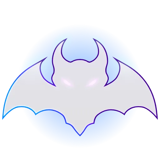 Стикер 2 🦇 Анимированный набор эмоджи с летучими мышами