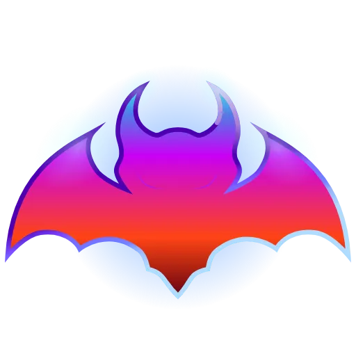 Стикер 10 🦇 Анимированный набор эмоджи с летучими мышами