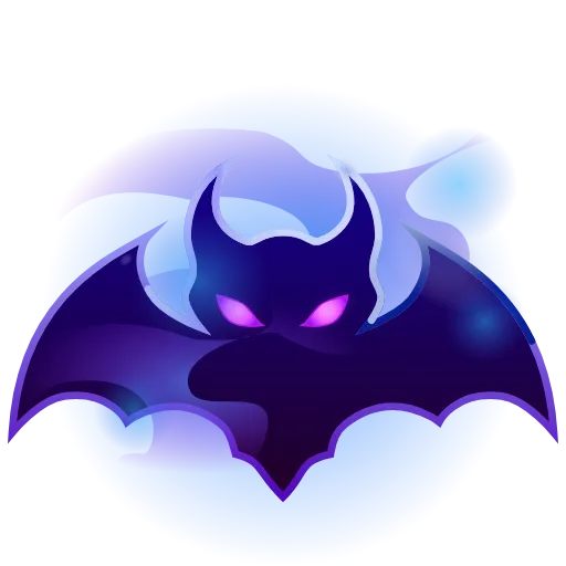 Стикер 7 🦇 Анимированный набор эмоджи с летучими мышами