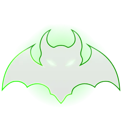 Стикер 16 🦇 Анимированный набор эмоджи с летучими мышами
