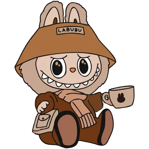 Стикер 48 Labubu