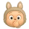 Стикер 4 😍 Набор эмоджи с игрушками «Labubu Лабубу»