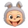 Стикер 9 😍 Набор эмоджи с игрушками «Labubu Лабубу»