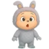 Стикер 21 😍 Набор эмоджи с игрушками «Labubu Лабубу»