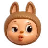 Стикер 28 😍 Набор эмоджи с игрушками «Labubu Лабубу»