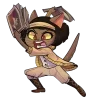 Стикер 54 Lackadaisy Emoji Pack