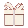 🎁 Эмодзи «Темно-красные буквы и иконки» для Telegram