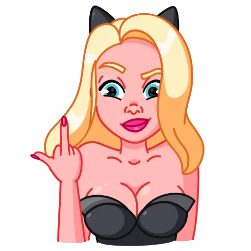 Стикер 20 Lady Cat