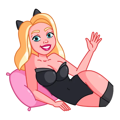 Стикер 5 Lady Cat