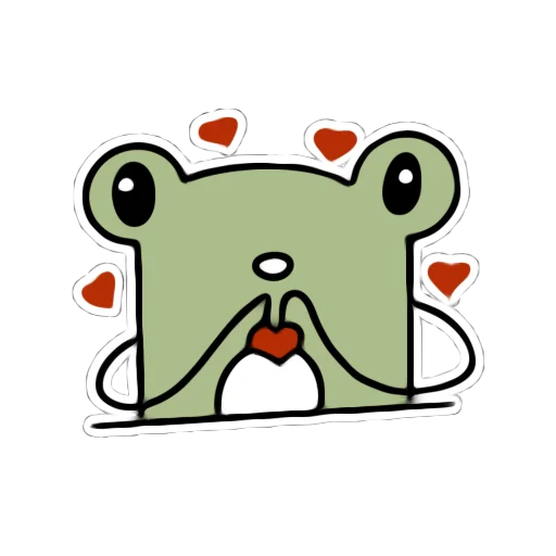 😚 Стикер «Я лягушка» для Telegram